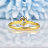 Ellibelle Jewellery Art Deco Diamond 18ct Gold & Platinum Solitaire Engagement Ring (0.62ct)