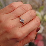 Ellibelle Jewellery Art Deco Diamond 18ct Gold & Platinum Solitaire Engagement Ring (0.70cts)