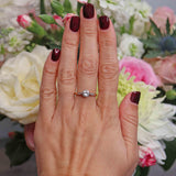 Ellibelle Jewellery Art Deco Diamond 18ct Gold Platinum Solitaire Engagement Ring (0.90cts)
