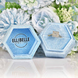 Ellibelle Jewellery Art Deco Diamond 18ct Gold & Platinum Square Cluster Ring (0.60cts)