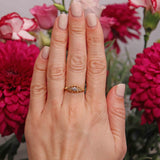 Ellibelle Jewellery Art Deco Diamond 18ct Gold Ring - Birmingham 1919