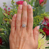 Ellibelle Jewellery Art Deco Diamond 18ct Gold Target Ring