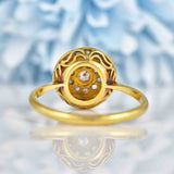 Ellibelle Jewellery Art Deco Diamond 18ct Gold Target Ring