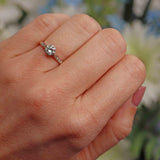 Ellibelle Jewellery Art Deco Diamond Gold & Platinum Solitaire Engagement Ring (0.50ct)