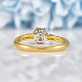 Ellibelle Jewellery Art Deco Diamond Gold & Platinum Solitaire Engagement Ring (0.50ct)
