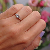 Ellibelle Jewellery Art Deco Diamond Platinum Engagement Ring (0.66ct)