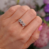 Ellibelle Jewellery Art Deco Old European-Cut Diamond Platinum Three-Stone Engagement Ring (1.70ct)