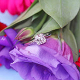 Ellibelle Jewellery Art Deco Old-Mine-Cut Diamond Platinum Solitaire Engagement Ring (1.00ct)