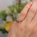 Ellibelle Jewellery Art Deco Old-Mine-Cut Diamond Platinum Solitaire Engagement Ring (1.00ct)