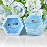 Ellibelle Jewellery Art Deco Sapphire & Diamond Platinum Three-Stone Engagement Ring Draft