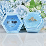 Ellibelle Jewellery Art Deco Style Diamond 18ct Gold Daisy Bezel Cluster Ring