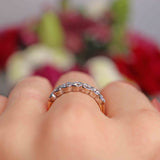 Ellibelle Jewellery Art Deco Style Diamond 18ct Gold Seven-Stone Bezel Ring (1.05cts)