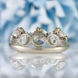 Ellibelle Jewellery Art Deco Transitional-Cut Diamond Platinum Three-Stone Engagement Ring (2.05cts)