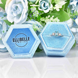 Ellibelle Jewellery Art Deco Zircon & Diamond Gold Three-Stone Ring