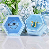 Ellibelle Jewellery Black Opal 18ct Gold Ring