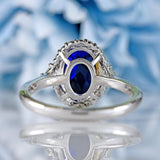 Ellibelle Jewellery Black Opal & Diamond Platinum Cluster Engagement Ring