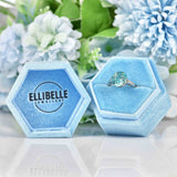 Ellibelle Jewellery Blue Zircon 18ct White Gold Solitaire Ring (5.52ct)