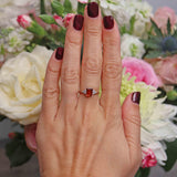 Ellibelle Jewellery Citrine & Diamond 9ct Gold Seven-Stone Ring