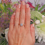 Ellibelle Jewellery Diamond 18ct Gold Daisy Cluster Ring (0.75cts)