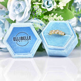 Ellibelle Jewellery Diamond 18ct Gold Half-Eternity Double-Row Band Ring
