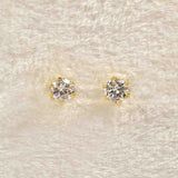 Ellibelle Jewellery Diamond & 18ct Gold Stud Earrings (0.30cts)