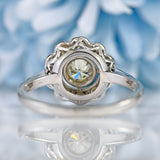 Ellibelle Jewellery Diamond 18ct White Gold Floral Cluster Ring (0.70cts)