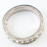 Ellibelle Jewellery Diamond 18ct White Gold Half-Eternity Wedding Band Ring (0.77cts)