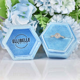 Ellibelle Jewellery Diamond 18ct White Gold Halo Engagement Ring