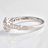 Ellibelle Jewellery Diamond 18ct White Gold Halo Engagement Ring