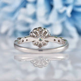 Ellibelle Jewellery Diamond 18ct White Gold Halo Engagement Ring