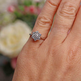 Ellibelle Jewellery Diamond & Platinum Daisy Cluster Engagement Ring (0.70cts)