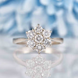 Ellibelle Jewellery Diamond & Platinum Daisy Cluster Engagement Ring (0.70cts)