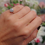 Ellibelle Jewellery Diamond & Platinum Daisy Cluster Engagement Ring (0.70cts)