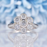 Ellibelle Jewellery Diamond & Platinum Daisy Cluster Engagement Ring (1.75cts)