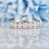 Ellibelle Jewellery Diamond & Platinum Half-Eternity Wedding Band Ring (1.50cts)