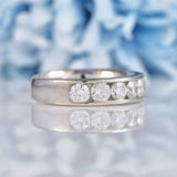 Ellibelle Jewellery Diamond & Platinum Half-Eternity Wedding Band Ring (1.50cts)