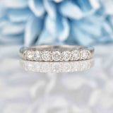 Ellibelle Jewellery Diamond & Platinum Seven-Stone Half Eternity Band Ring (0.50cts)