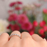 Ellibelle Jewellery Diamond & Platinum Seven-Stone Half Eternity Band Ring (0.50cts)