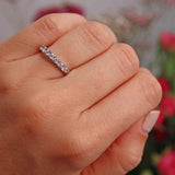 Ellibelle Jewellery Diamond & Platinum Seven-Stone Half Eternity Band Ring (0.50cts)