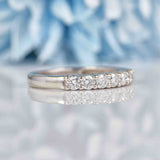 Ellibelle Jewellery Diamond & Platinum Seven-Stone Half Eternity Band Ring (0.50cts)
