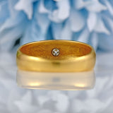 Ellibelle Jewellery Edwardian 18ct Gold Diamond Starburst Gypsy Ring - Chester 1902