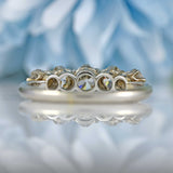 Ellibelle Jewellery Edwardian Platinum Old-European Cut Diamond Five-Stone Ring (0.85cts)