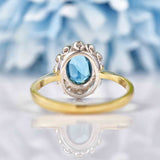 Ellibelle Jewellery Edwardian Style London Topaz & Diamond Cluster Ring