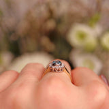 Ellibelle Jewellery Edwardian Style London Topaz & Diamond Cluster Ring