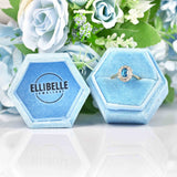 Ellibelle Jewellery Edwardian Style London Topaz & Diamond Cluster Ring