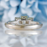 Ellibelle Jewellery Emerald-Cut Diamond 18ct White Gold Three-Stone Engagement Ring (1.07cts)