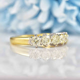 Ellibelle Jewellery Light Cape Yellow Diamond 18ct Gold Five-Stone Band Ring (1.00ct)
