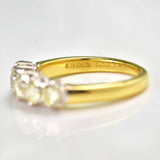 Ellibelle Jewellery Light Cape Yellow Diamond 18ct Gold Five-Stone Band Ring (1.00ct)