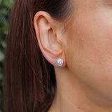 Ellibelle Jewellery Mappin & Webb Masquerade 18ct White Gold Diamond Stud Earrings