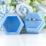 Ellibelle Jewellery Millennium Sapphire & Diamond 18ct White Gold Five-Stone Band Ring
